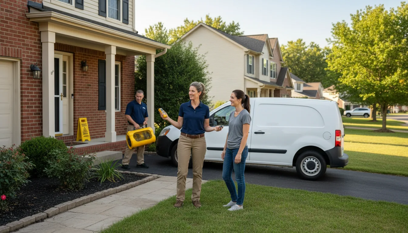 Residential water damage restoration in Vermillion, KS